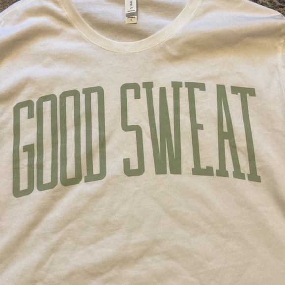 GOOD SWEAT LS CROP DESERT SAGE SIZE LARGE - Picture 3 of 7